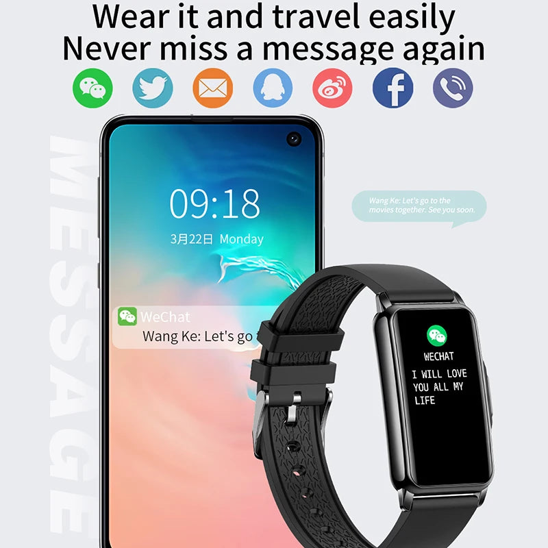 Para huawei xiaomi pulseira inteligente smartwatch masculino e feminino freqüência cardíaca oxigênio no sangue à prova dágua relógio inteligente 2024 novo