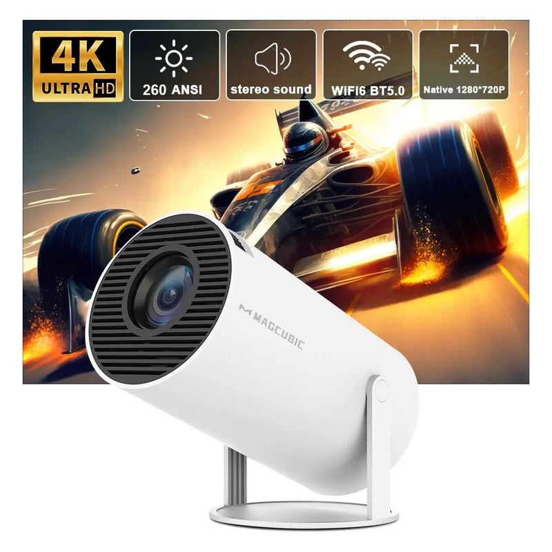 Magcubic HY300 Pro 4K Projector Android 11 Dual Wifi6 260ANSI Allwinner H713 BT5.0 1080P 1280*720P Outdoor Home Theater Projector