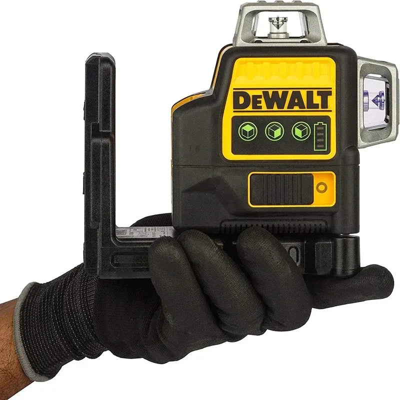 Dewalt DW089LG 3 lados * 360 graus verticais 12 linhas Laser Medidor de nível de luz verde horizontal externo