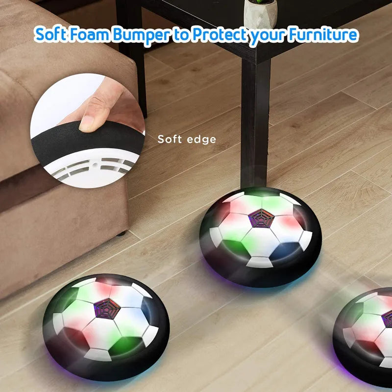 Hover bola de futebol brinquedos para crianças elétrica flutuante futebol com luz led música bola de futebol jogo ao ar livre esporte brinquedos para crianças