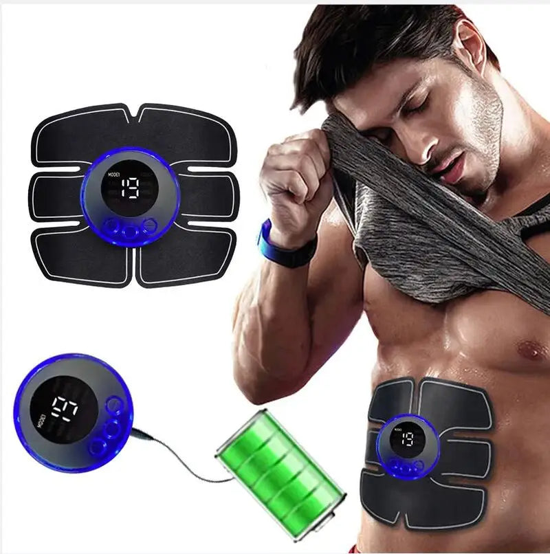 Ems estimulador muscular abdominal fitness de treinamento de braço instrumento de exercício muscular carregamento usb, para homens