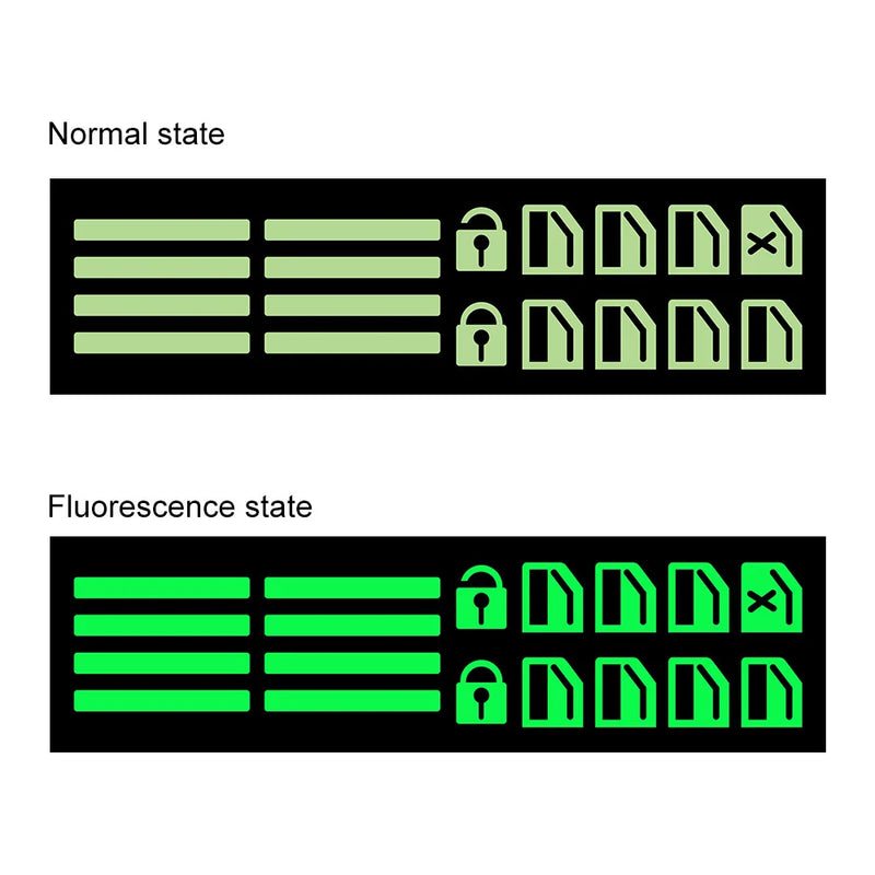 Botão da janela do carro adesivo luminoso interruptor fluorescentes de carros adesivos interiores acessórios automóveis