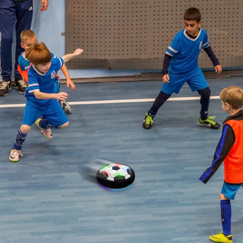 Hover bola de futebol brinquedos para crianças elétrica flutuante futebol com luz led música bola de futebol jogo ao ar livre esporte brinquedos para crianças